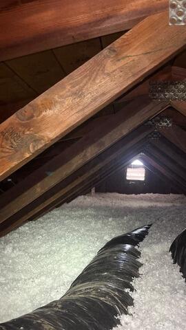 Attic Restoration – Full Extraction of Old Insulation, Air Sealing, Sanitizing, and Blown-In Fiberglass Insulation in Tulare, CA