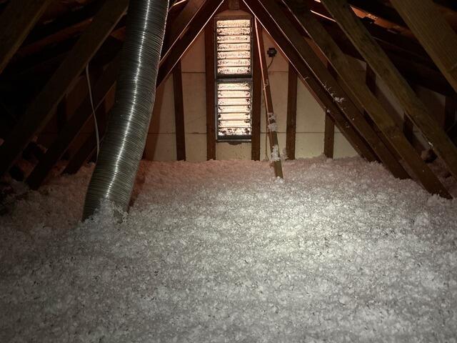 Attic Restoration and Installation of Blown In Fiberglass Insulation in 1200 Sq. Ft. Home in Tulare, CA