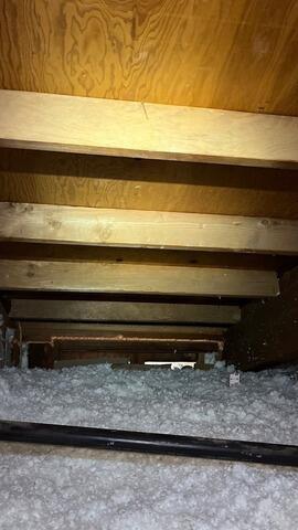 Attic Restoration – Removal of Old Insulation, Air Sealing, and Blow In of Fiberglass Insulation in Kingsburg, CA